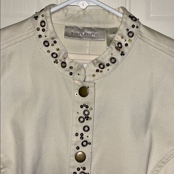Susan Bristol TWO (2) Piece | Safari Line | Jacket and Matching Top Size 8 - Picture 9 of 16